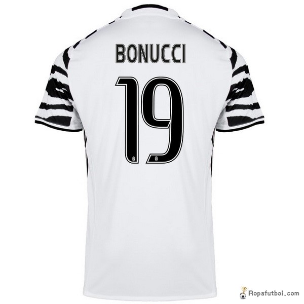 Camiseta Juventus Replica Tercera Ropa Bonucci 2016/17 Blanco